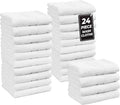 LANE LINEN White Washcloths 24 Pack by LaneLinen