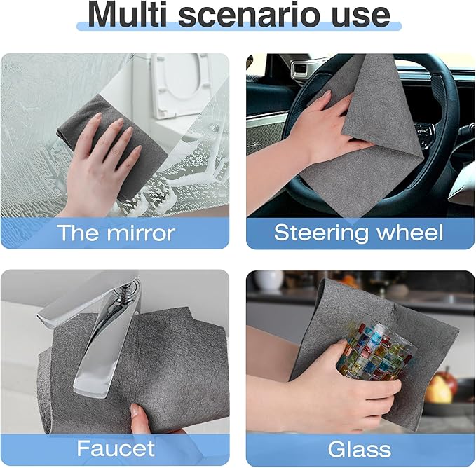 10 Pcs Thickened Magic Cleaning Cloth, Microfiber Streak Free Cleaning Cloths - Image 6