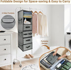 Durable 6-Tier hanging closet organizer - Image 6