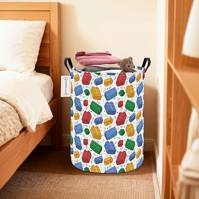 QUEENLALA Large Storage Basket, Laundry Hamper/Bathroom/Home Decor/Collapsible - Image 8