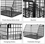 Stackable Wire Storage Baskets for Kitchen Closet Pantry, Hanging Closet - Image 6