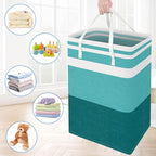 BlissTotes 3-Pack Laundry Basket, Freestanding＆Waterproof Laundry Hamper - Image 7