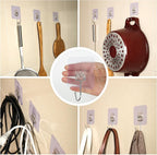 Aynoo Large Adhesive Hooks, Adhesive Towel Coat Hooks - Image 4
