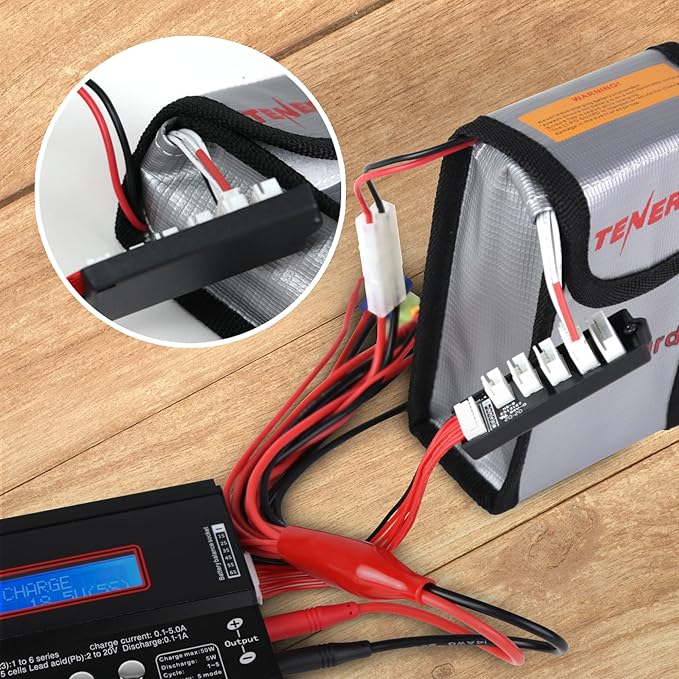 Tenergy 4 Pack, Fire Retardant Lipo Bags, Battery Bags - Image 3