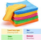 Tanlade Microfiber Cleaning Cloth Cleaning Rags Reasonable Kitchen Towels - Image 3