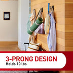 Command X-Large Matte Black Triple Hook, 1 Hook, 3 Strips, Damage-Free Hanging - Image 6