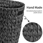 GRANNY SAYS Wicker Waste Basket, Waterproof Bathroom Trash Can, Decorative Boho - Image 4