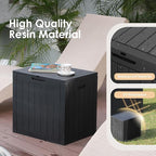 DRATO Deck Boxes, 30 Gallon Outdoor Storage Box for Patio Cushion, Garden Tools, Waterproof and UV Resistant, Lockable (Black，30 Gallon) - Image 2