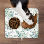 Spring Sage Green Leaves Dish Drying Mat - Image 9