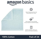 Amazon Basics face Towels for Bathroom, 100% Cotton Extra Absorbent washcloth - Image 4