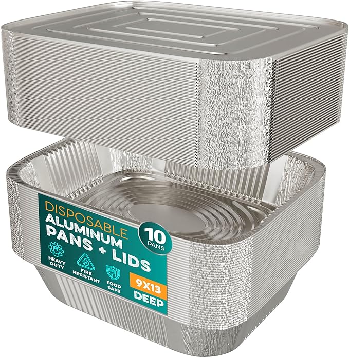 Aluminum Pans With Lids 9x13 Aluminum Foil Pans Trays With Lids by Houzzkingzusa