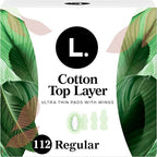 L. Ultra Thin Pads for Women, Regular Absorbency, Organic Cotton Top Layer - Image 13