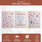 Maison d' Hermine Kitchen Towels Set of 3 100% Cotton 27.50" x 20" Reusable - Image 2