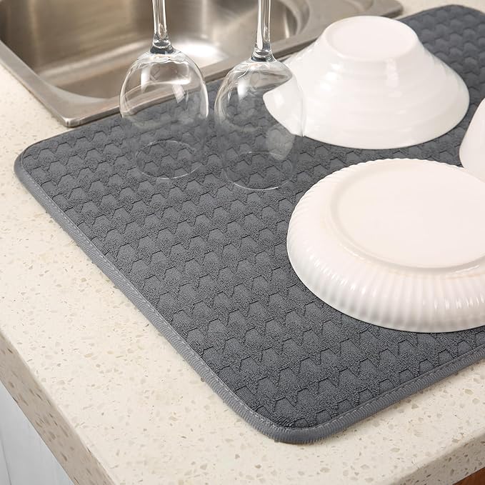 2 Pack Microfiber Dish Drying Mat - Image 6