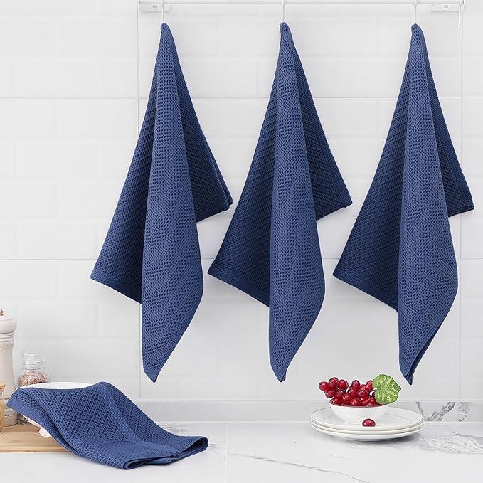 Homaxy 100% Cotton Waffle Weave Kitchen Dish Towels, Ultra Soft Absorbent Quick - Image 6