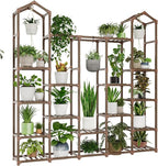 Large Plant Stand Indoor Plant Stands Outdoor Tall Plant Shelf for 18-23 Pots Corner Tiered Plants Stands for Multiple Plants Wood Hanging Plants Holder for Garden Balcony Patio Window Porch​​​ by Gentingbro