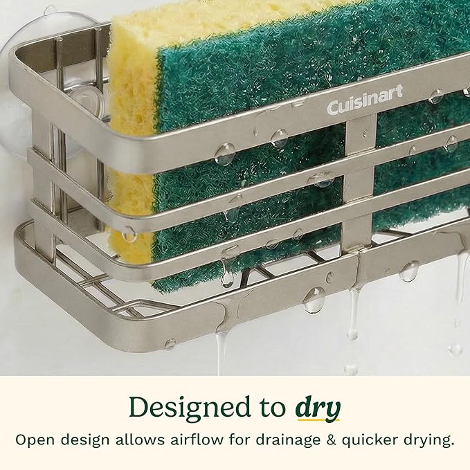 Cuisinart Sponge Holder for Kitchen Sink—Metal Sink Caddy - Image 4