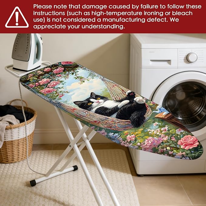 Nuxovilar Ironing Board Cover Needle Cotton 15x54 Inches | Ironing Board Cover - Image 7