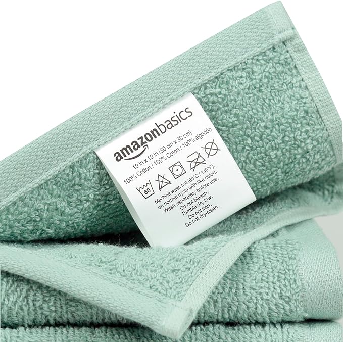 Amazon Basics Cotton Washcloths - Image 3