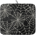Halloween Dish Drying Mat for Kitchen Counter 16x18 Spider Web Black Holiday by Aytipun