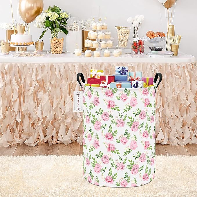 QUEENLALA Large Storage Basket, Laundry Hamper/Bathroom/Home Decor/Collapsible - Image 7