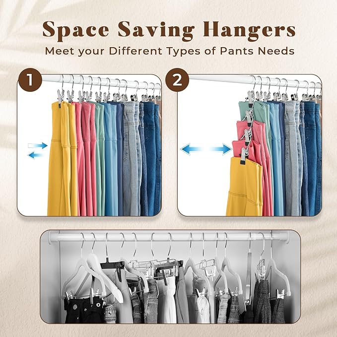 HOUSE DAY Tank Top Hanger 2 Pack and Yoga Pant Hangers - Image 2