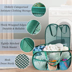 Collapsible Laundry Basket 2 pack, Mesh Pop Up Laundry Hampers - Image 4