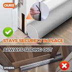 Holikme Door Draft Stopper Door Sweep Weather Stripping Noise Blocker Window - Image 4