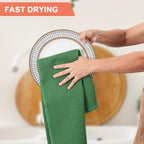 BOOMIBOO 4-Pack Dish Towels, 100% Cotton Waffle Weave, Ultra Soft Absorbent - Image 3