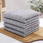Homaxy 100% Cotton Terry Kitchen Towels, Checkered Designed, Soft and Super - Image 8