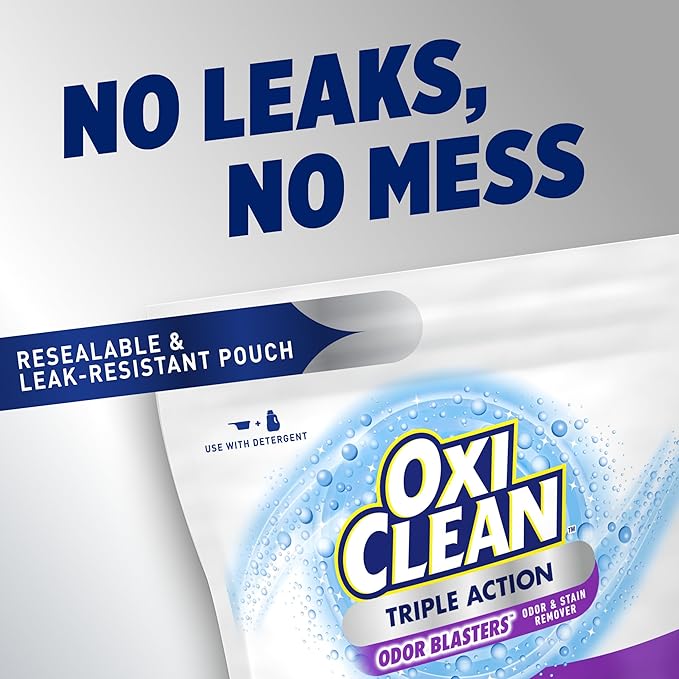 OxiClean Triple Action Odor Blasters Odor and Stain Remover Powder, Use - Image 7