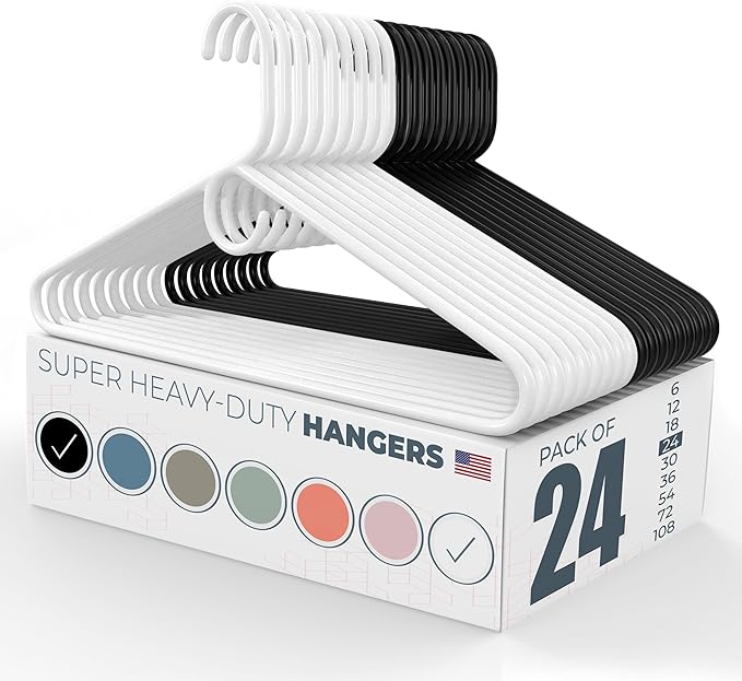 Neaties Super Heavy Duty Clothes Hangers 20 Pack – Made in The USA - 10lb by NeatiesHangers