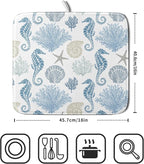 Blue Coral Dish Drying Pad 18 x 24 Inch - Image 2