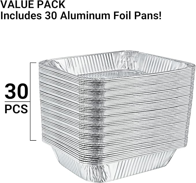 Aluminum Pans Half Size, Extra Heavy Duty Disposable Foil Pans - Image 3