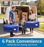 6 Pack Large Moving Bags Heavy Duty – Reusable Storage Bags - Image 4
