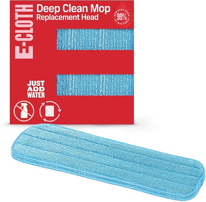 E-Cloth Deep Clean Mop Head, Microfiber Mop Head Replacement by E-Cloth