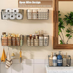 2 Pack Wall Hanging Baskets for Organizing, Large Metal Wire Basket - Image 5