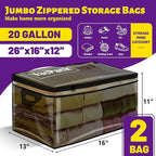 Jumbo Storage Bags Flexible Totes - Image 2