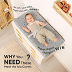 2-Pack Baby Changing Pad Cover for Girl, Boy - Image 2