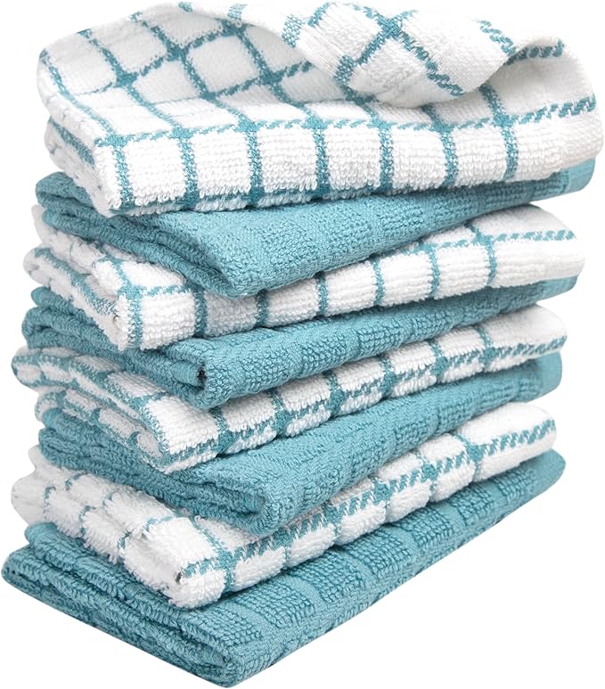 Bumble Dish Cloths | 12" x 12" | 100% Cotton Kitchen Towels | 405 GSM | Soft - Image 6