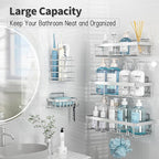 5 Pack Shower Caddy Organizer Rack Shelf - Image 3