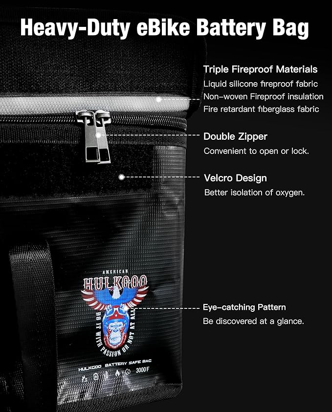 12V 100Ah LiFePO4 Lithium Battery Fireproof Safe Bag Large Capacity - Image 3