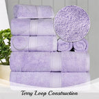 SUPERIOR Egyptian Cotton Pile 8 Piece Towel Set, Includes 2 Bath, 2 Hand - Image 10