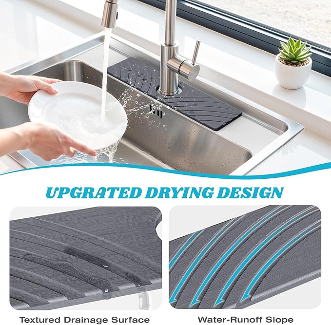 Stone Faucet Mat for Kitchen Sink - Image 3