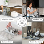 Dorai Home Collapsible Dish Drying Rack and Stone Pad – Foldable Drying Rack - Image 3