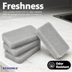 8 Pack Silicone Scrubbing Sponges, Heavy-Duty, Non-Scratch Kitchen Sponges - Image 5