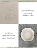 Round waterproof laundry basket, foldable storage basket, laundry Hampers - Image 4