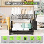 2-Tier Foldable Dish Drying Rack - Image 3