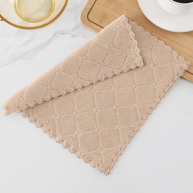 Homaxy 24 Pack Kitchen Dish Cloths, Super Soft and Absorbent Coral Velvet Dish - Image 7