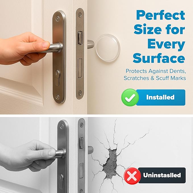 STRONGEST HOME Wall Protector for Door Knobs, 2-Inch - Image 4